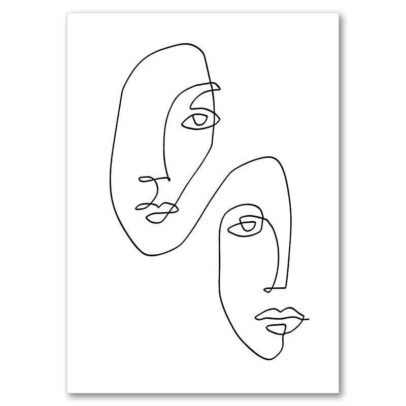 1 tk seinakaunistust, plakatit, magamistoa kaunistust, tuba, abstraktset, lihtsat kodukaunistust, jooni, nägu, lõuendimaali, plakateid, pilte, raamita