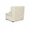 Fold-out Armchair with Sleeping Function KIMO Bedding Container Ramona Beige