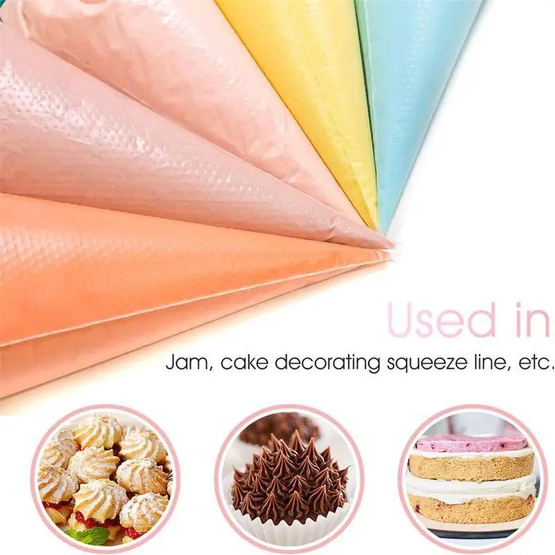100pcs Disposable Pastry Bag Cake Cream Icing Piping Bags For Cake Dessert Cookies Decorating Tools Kitchen Baking Accessories