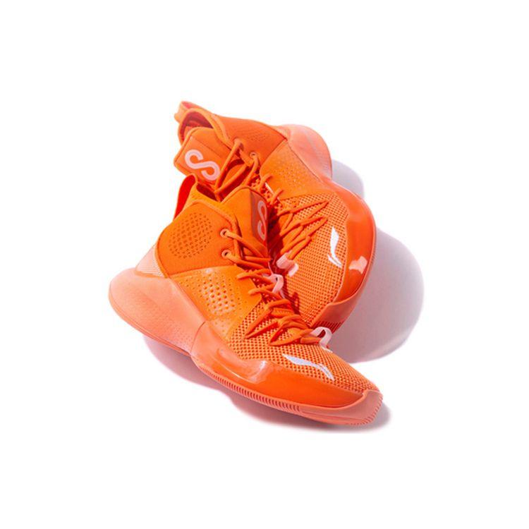 Li Ning Sonic 8 High-Top Basketball Shoes Men Sneakers Carrot-Orange ABAQ025-5