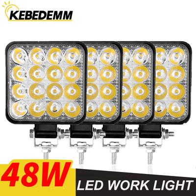 4 tk Auto LED-riba Töövalgusti 48W Maastiku Töövalgusti 12V Autotuli Udutuli maastik 4x4 LED Traktori Prožektor Veokile ATV 4 i