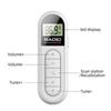FM Radio Rechargeable Pocket Transistor Radio with LCD Digital Tuning & Backlight Stereo Sound Belt Clip for Jogging Walking