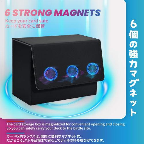 UAONO PSA BGS Certified Card Case, Deck Case, Screw-Down Compatible, Holds Approximately 30 Cards, PU Leather with Magnet Loader, Storage Box for Yu-G