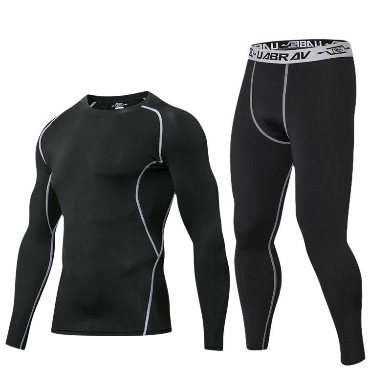 "Men's Quick-Dry Compression Sports Suit for Autumn/Winter - Basketball, Running & Fitness"