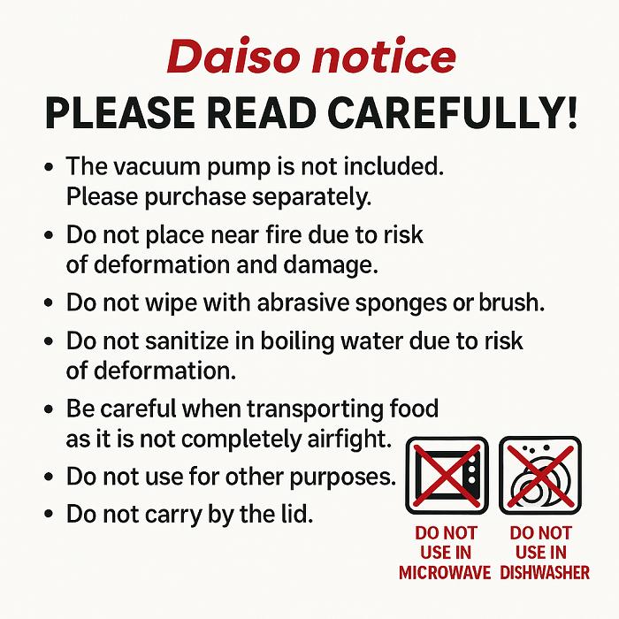 Vacuum Storage Container - 1480ml "Vacuum Container (Container Only)"