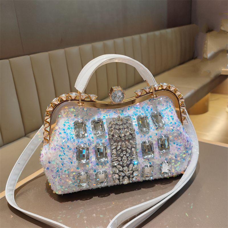 

Новая модная большая вместительная сумка с пайетками и бриллиантами для женщин