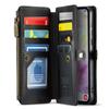 For Samsung Galaxy A35 5G Lærdeksel CASEME C36 Glidelås Flere Kortplasser Telefondeksel med Stropper