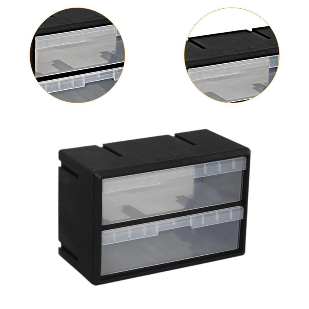 Drawer Organizer Storage Tool Box Bathroom Container Garage for Bolts Screws Parts