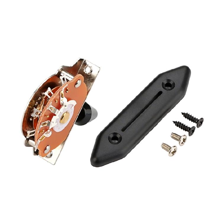 Heavy Duty 5 Way Electric Guitar Pickup Lever Switch Guitar Pickup Selector Switch for Guitar with Plastic Tip Switch