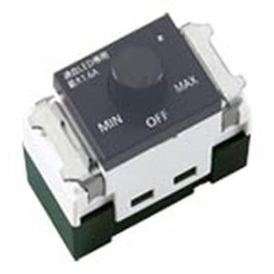 Embedded Reverse Phase Dimmer Switch B Rotary Type with Lower Limit Illuminance Setting Function Compatible LED Only Matte Gray Width 44 X