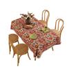 Thick Cotton Linen Tablecloth American Retro Bohemian Ethnic Geometric Jacquard Dining Table Cover