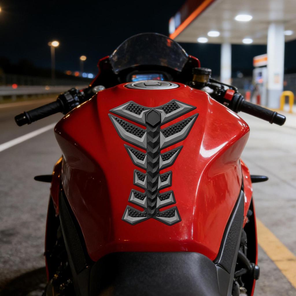 Motorcycle Stickers 3D Rubber Pad Protector Adhesive Motorcycle Decorative Stickers For Adults Oil Tank Street Car Modification