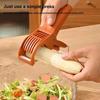 Quick-Slicing Banana Slicer Efficient Safe Even Slices Multifunctional Hot Dog/Cucumber Fruit Salad Cutter for Salad Making