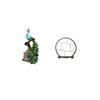 Elegant Peacock Animal Sculpture Display Stand for Home Office Bedroom Living Room Bookshelf