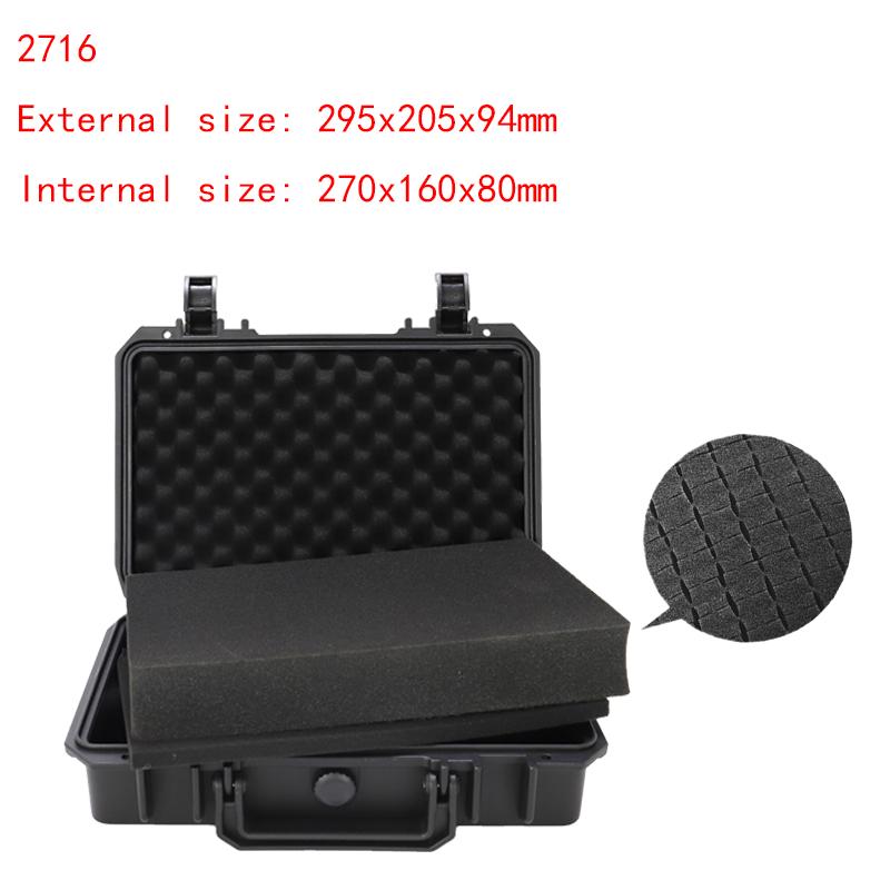 

Portable Waterproof Plastic Protective Safety Tool Box Anti-fall Precision Instrument Case Sponge Shockproof ToolBox