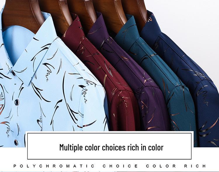 Herren Business Casual Bedrucktes Kurzarmhemd - Kentkragen, Trendige Mittelalterliche & Junge Stile