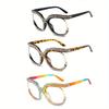 Fashion Cat Eye Reading Glasses with Rhinestone Embellishments - Suitable for Presbyopia From +1.0 To +4.0 Diopters