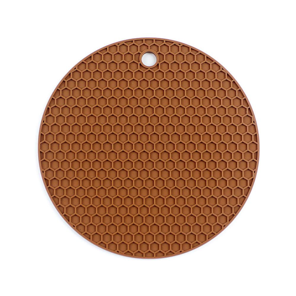 

Силиконовый мир силиконовый изоляционный коврик круглый сотовый коврик подставка под обеденный стол нескользящий коврик под миску коврик под кастрюлю кухонные принадлежности 14.3x14.3 cm