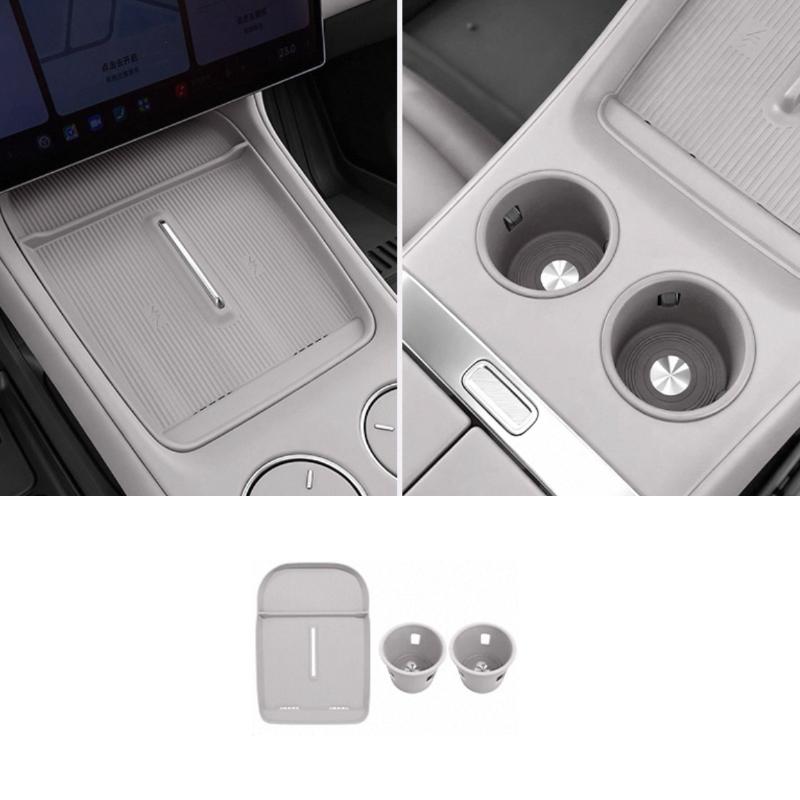 For Xiaomi YU7 2025 2026 Central Control Wireless Charging Silicone Pad Water Cup Pad Storage Pad Accessories