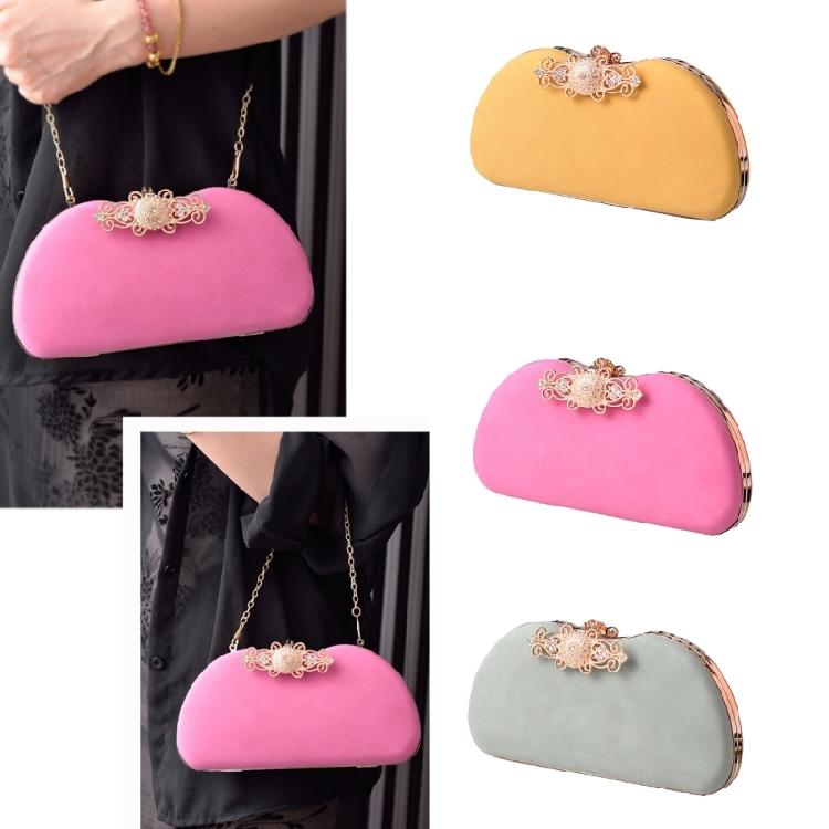 Women Girl Formal Evening Bag with Chain Banquet Purse Female Cocktail Handbag