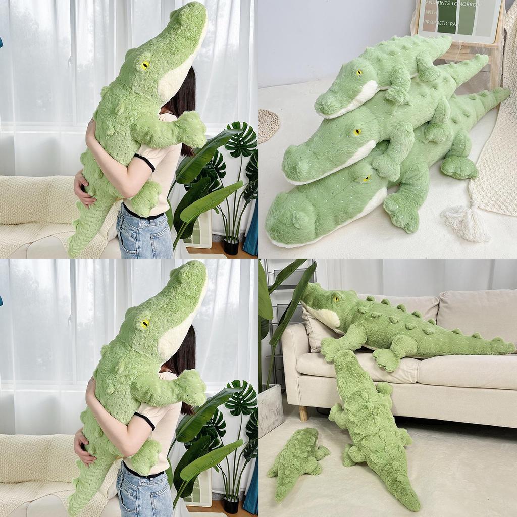 Crocodile Plush Toy Giant Pillow With Pp Cotton Filling For Kids Sleep And Play
