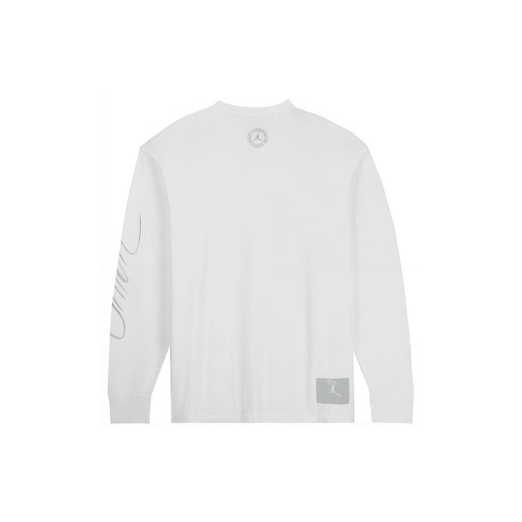 Air Jordan X Union Long-Sleeve T-Shirt White/Grey Haze Unisex Tops DV7341-100