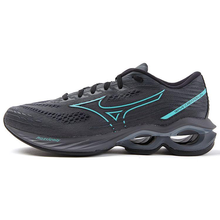 Mizuno Creation 24 Comfortable Versatile Shock Absorbing Non-Slip Wear-Resistant Low-Top Casual Running Shoes Unisex Sneaker Gray Black J1GC230107