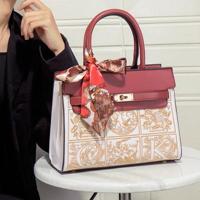 Bag Women'S Light Luxury High-End Sense Medium Women'S Bag Mother Bag Wedding Bag National Style Embroidery Handbag Tide
