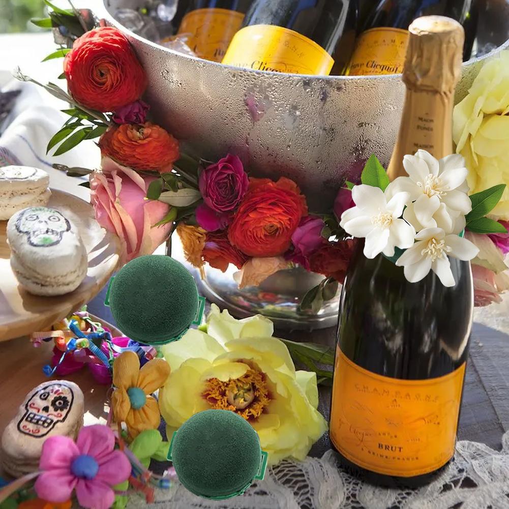 12Pcs Round Floral Foam Mini Flower Foam Holder Keep Flowers Fresh Flower Arrangements Foam Art Craft Supplies