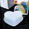 Heart Candle Mold 3D Heart Sticky Note Holder Mold Portable Crafting Supplies Soap Making Accessories For Epoxy Resin Plaster