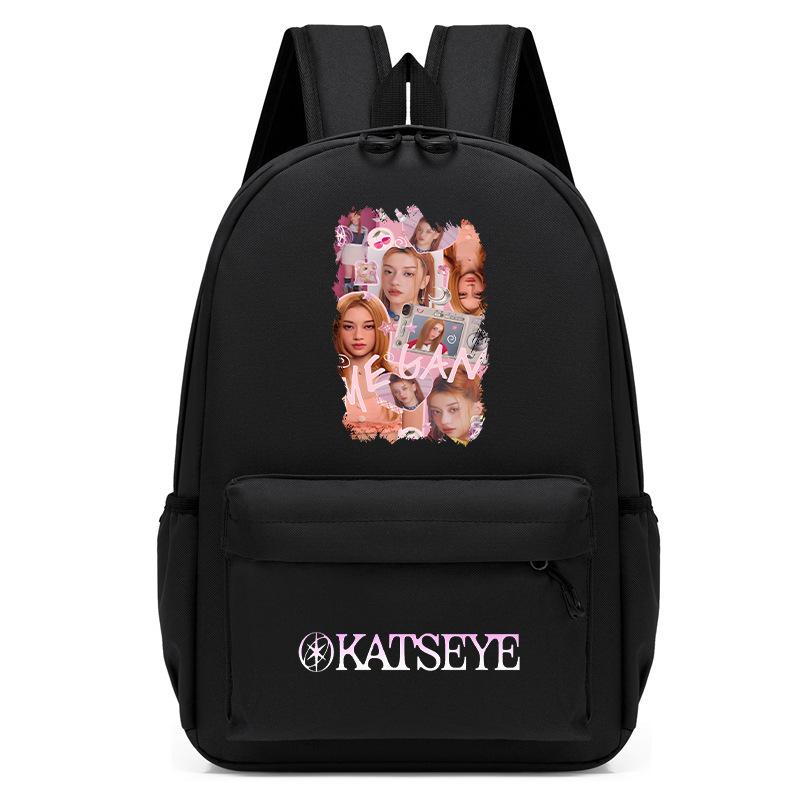 KATSEYE Korean Style Printed Kindergarten School Backpack for Kids Toddler Bookbag Lightweight Water-Resistant 60123-9