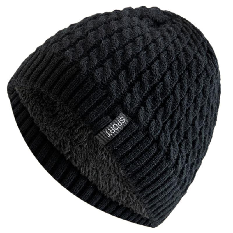 CAPPELLO DA UOMO DONNA INVERNALE CUFFIA ANTI FREDDO BERRETTO DOPPIO STRATO
