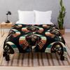 Retro, Vintage,  Hip Hop Figure  Throw Blanket