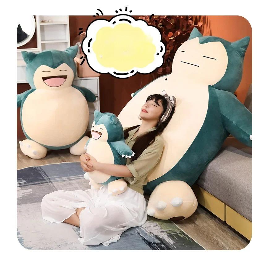 30cm Snorlax Plush Toys Cartoon Japan Anime Monster Elf Plush Doll Soft Stuffed Animal Doll Birthday Gift for Girls