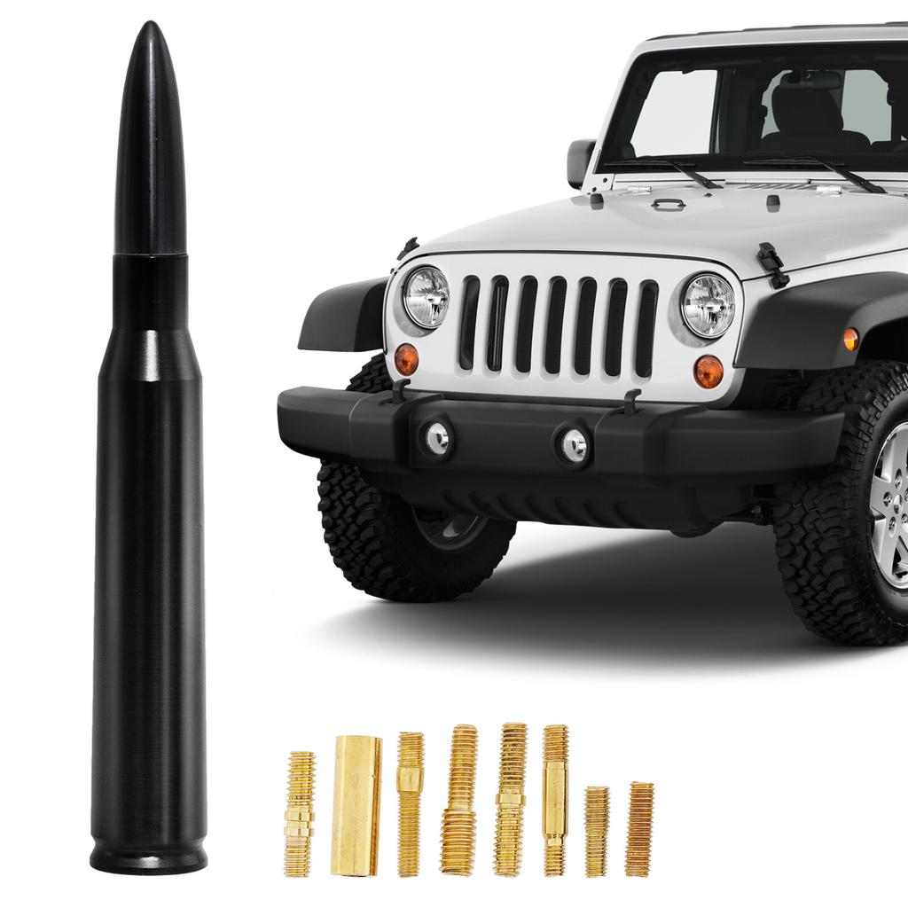 CNC Bullet Antenna Aerial Mast BLACK for Dodge RAM 1500 2500 3500 2010-2019