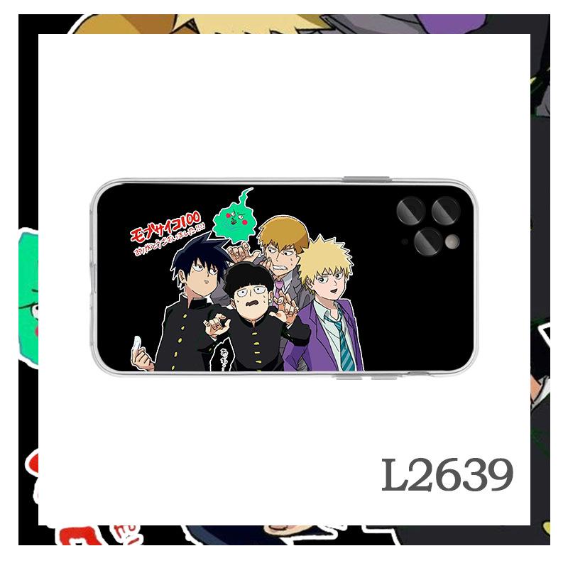 Mob Psycho 100 iPhone Case: Compatible with iPhone 11 & 12, featuring Kageyama Shigeo & Reigen Arataka. iPhone 11