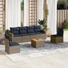 VidaXL Garden Lounge Set with Cushions 7 Pcs, Patio Sofas, Furniture Set, Outdoor Terrace Furniture, Grey 3256404