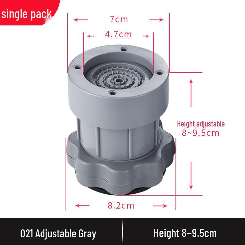 Adjustable Anti-Slip Washing Machine & Furniture Riser with Shock Absorbing Rubber Feet