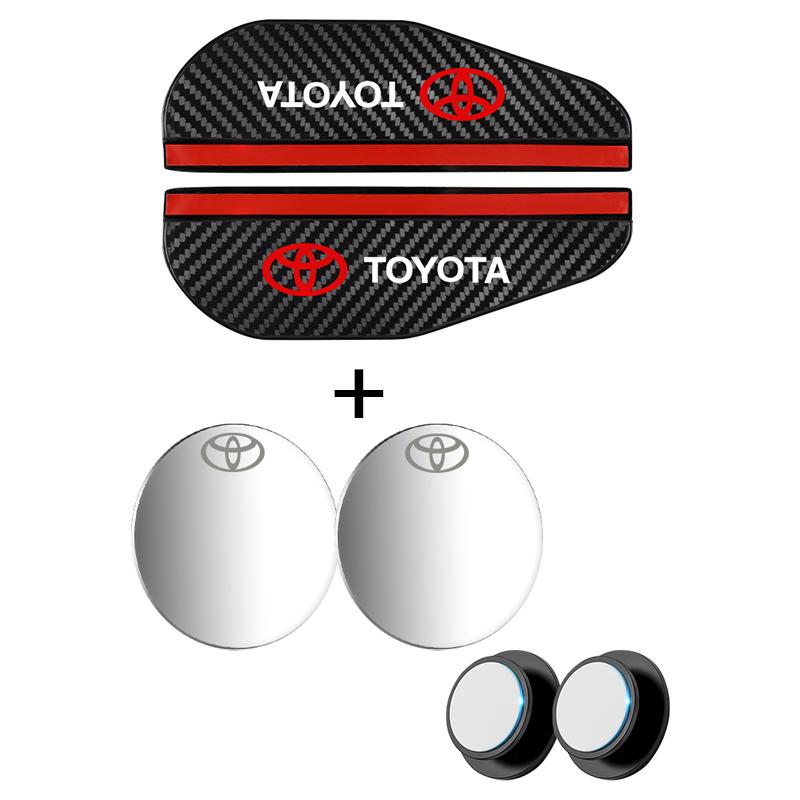 

Car exterior annual inspection stickers Car Rearview Rain Eyebrow Blind Spot Mirror Small Round Mirror For Toyota