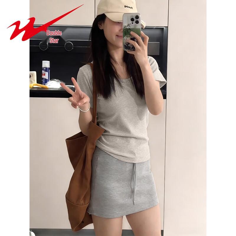 Женская футболка Shuangxing в корейском стиле, приталенная XL