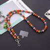 Beads Mobile Phone Lanyard Flower Phone Neck Straps Crossbody Phone Strap  Phone Case Hanging