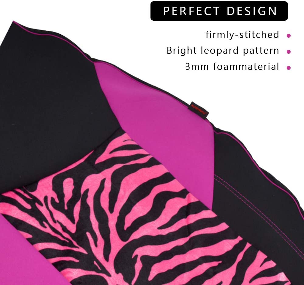 Κάλυμμα καθίσματος Leopard Animal Print Ενσωματωμένο κάλυμμα καθίσματος με ψηλή πλάτη Universal Fit Most Κάλυμμα καθίσματος αυτοκινήτου Εσωτερικό αξεσουάρ