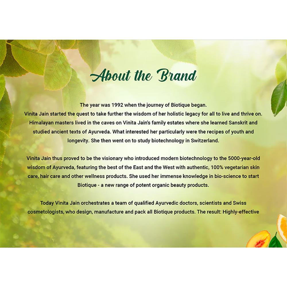 Biotique Vitamin C Brightening Face Wash 150ml For Glowing Skin – Organic Gel Cleanser For Dark Spots & Radiance