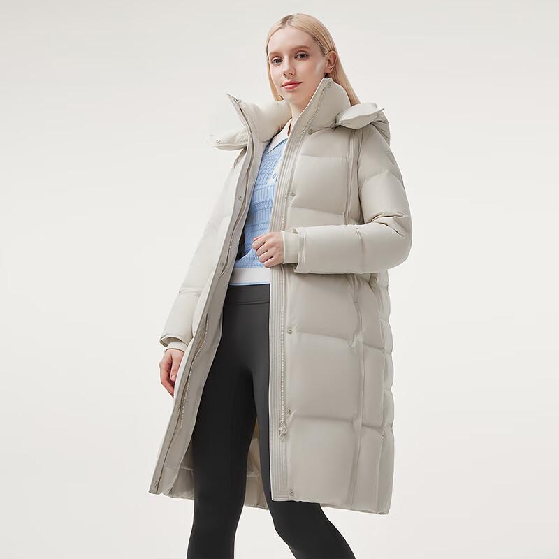 Tanboer Women's Long Hooded Puffer Down Jacket