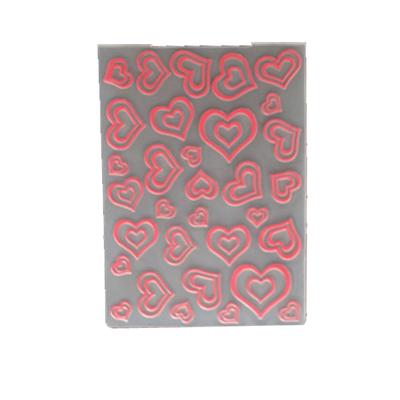 Liebe Herzen Kunststoff Prägung Ordner Schablone für DIY Scrapbooking Album Karte Rahmen Vorlage Dekor Kunst