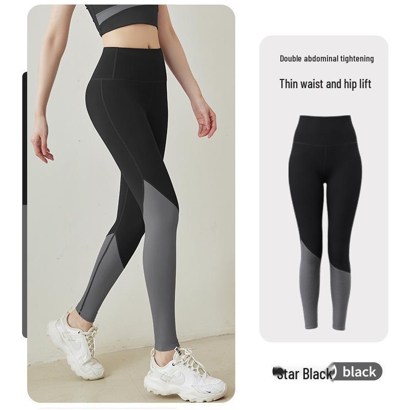 

Блочные леггинсы для йоги Juyi Hall с высокой эластичностью для фитнеса и тренировок XXL