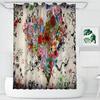 Colorful Heart Shower Curtain - Anti-Mold, Waterproof Bathroom Decor, Unique Gift, Stylish Design, Vibran