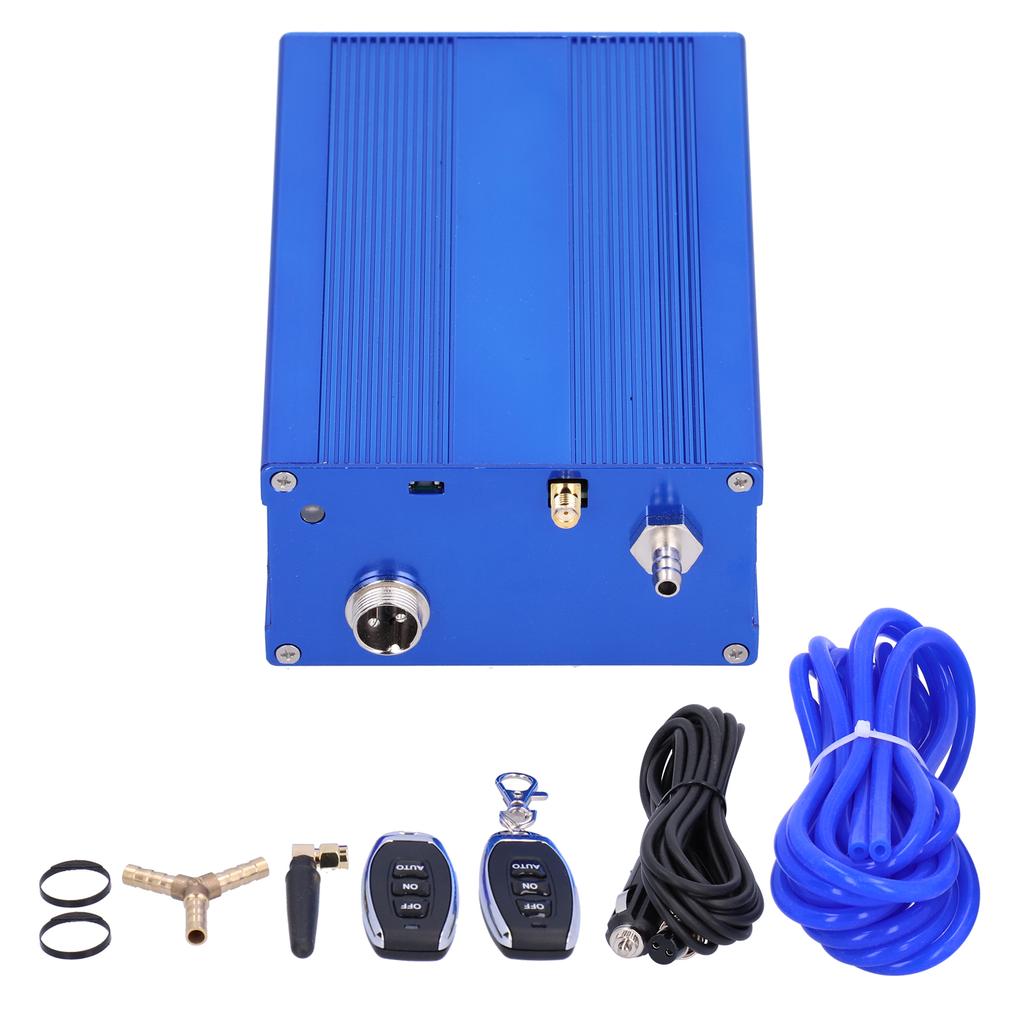 Kit valvola di scarico auto con telecomando elettrico, dispositivo di controllo del vuoto, componenti automobilistici blu