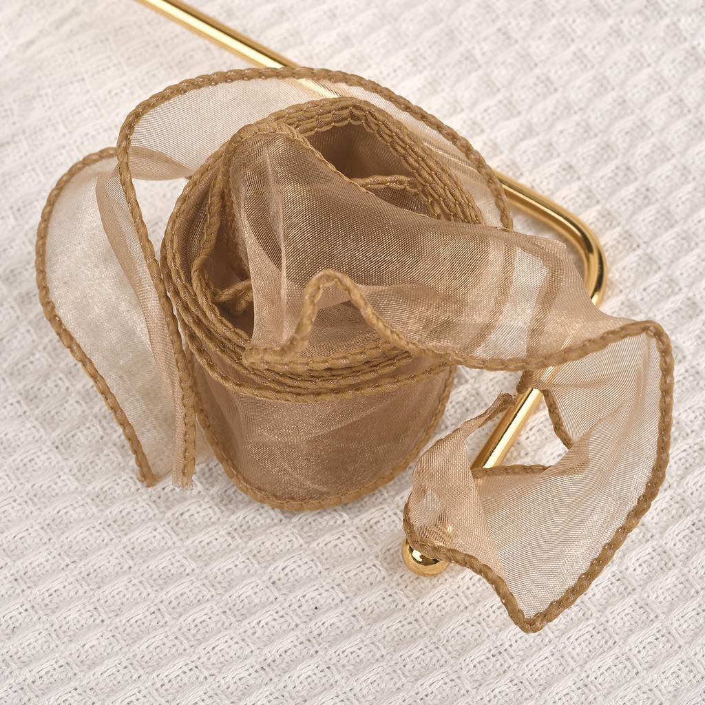 2,2 m oder 10 m/Rolle Chiffonseidenband Organza Satin für DIY Basteln Geschenkverpackung Dekoration Hochzeitssträuße Kranz Nähzubehör