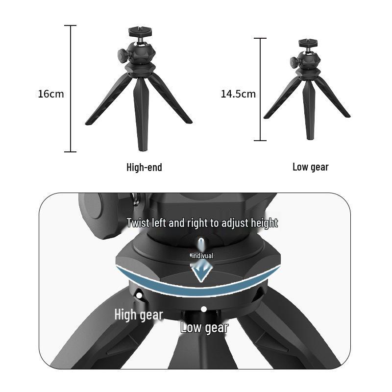 Mobile Live Broadcast Desktop Tripod for DSLR Camera and Mini Projector